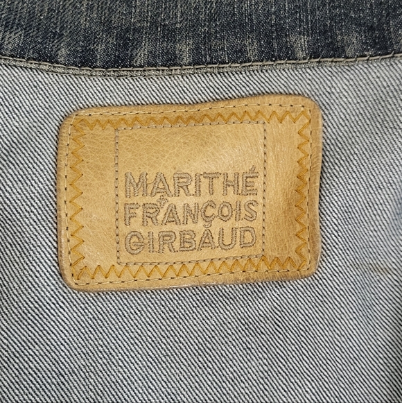 MARITHE FRANCOIS GIRBAUD Vintage Denim Jacket Large - Picture 7 of 10